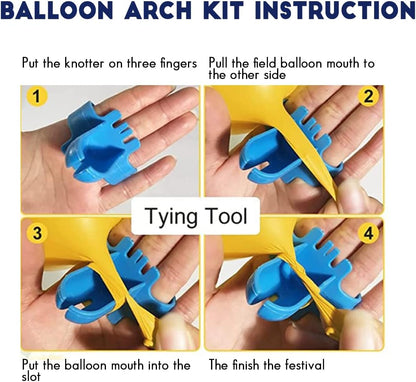 Blue & Gold Balloon Arch Kit (101 Pcs) | Navy Balloon Garland for Birthday, Wedding & Party Décor - Omrel