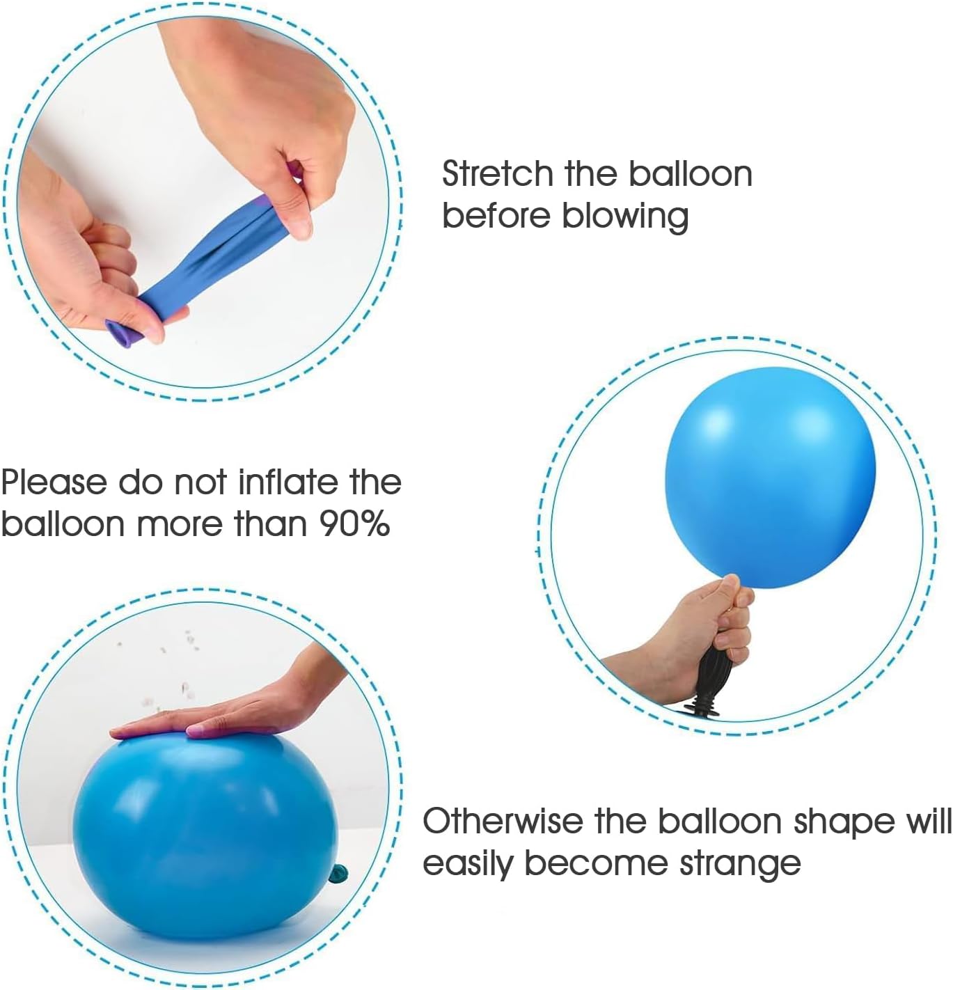 Blue Happy Birthday Banner & Balloon Set | Perfect For Kids & Adult Birthday Décor - Omrel