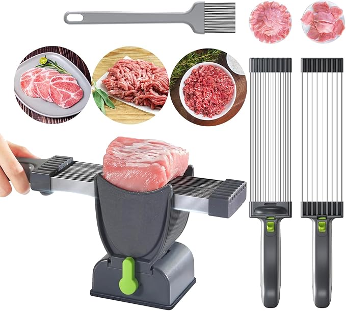 Manual Meat Slicer | Get Perfect Meat Slices in One Go | Easy to Use & Clean - Omrel