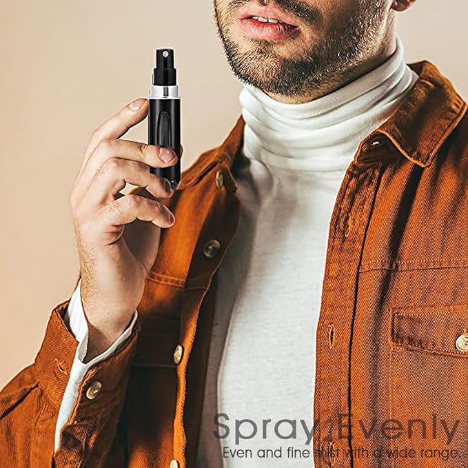 Matte Refillable Perfume Atomiser Bottles 5 - Pack | 5ml Travel Size - Omrel