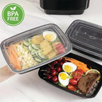 Meal Prep Containers | 28oz | Microwave, Freezer & Dishwasher Safe - Omrel