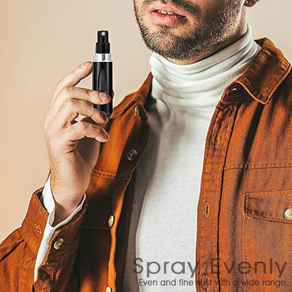 Refillable Perfume Atomiser Bottles 5 - Pack (Glossy) | 5ml Travel Size - Omrel