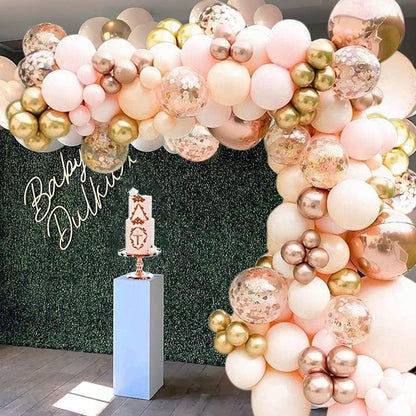 Rose Gold Balloon Arch Kit | Perfect For Birthdays, Weddings & Party Décor - Omrel