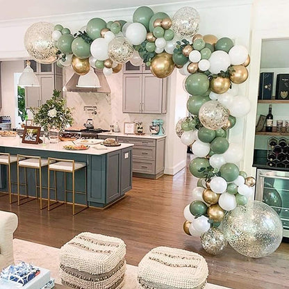 Sage Green Balloon Arch Kit | Perfect For Birthdays, Weddings & Party Décor - Omrel