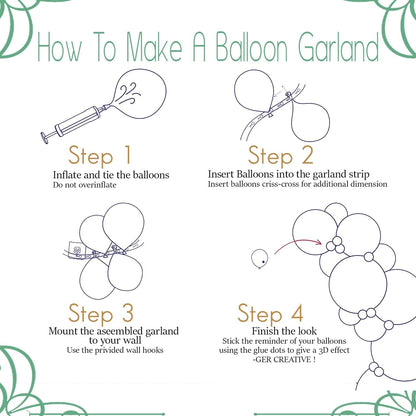 Sage Green Balloon Arch Kit | Perfect For Birthdays, Weddings & Party Décor - Omrel