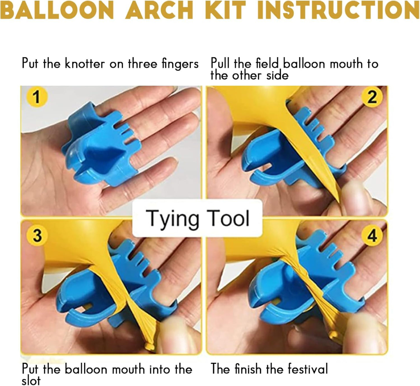 White & Gold Balloon Arch Kit | Perfect For Weddings, Birthdays & Baby Showers - Omrel