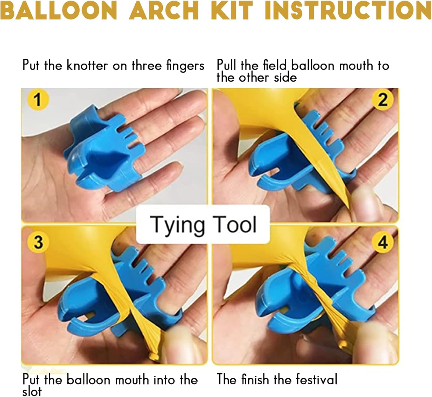 White & Gold Balloon Arch Kit | Perfect For Weddings, Birthdays & Baby Showers - Omrel