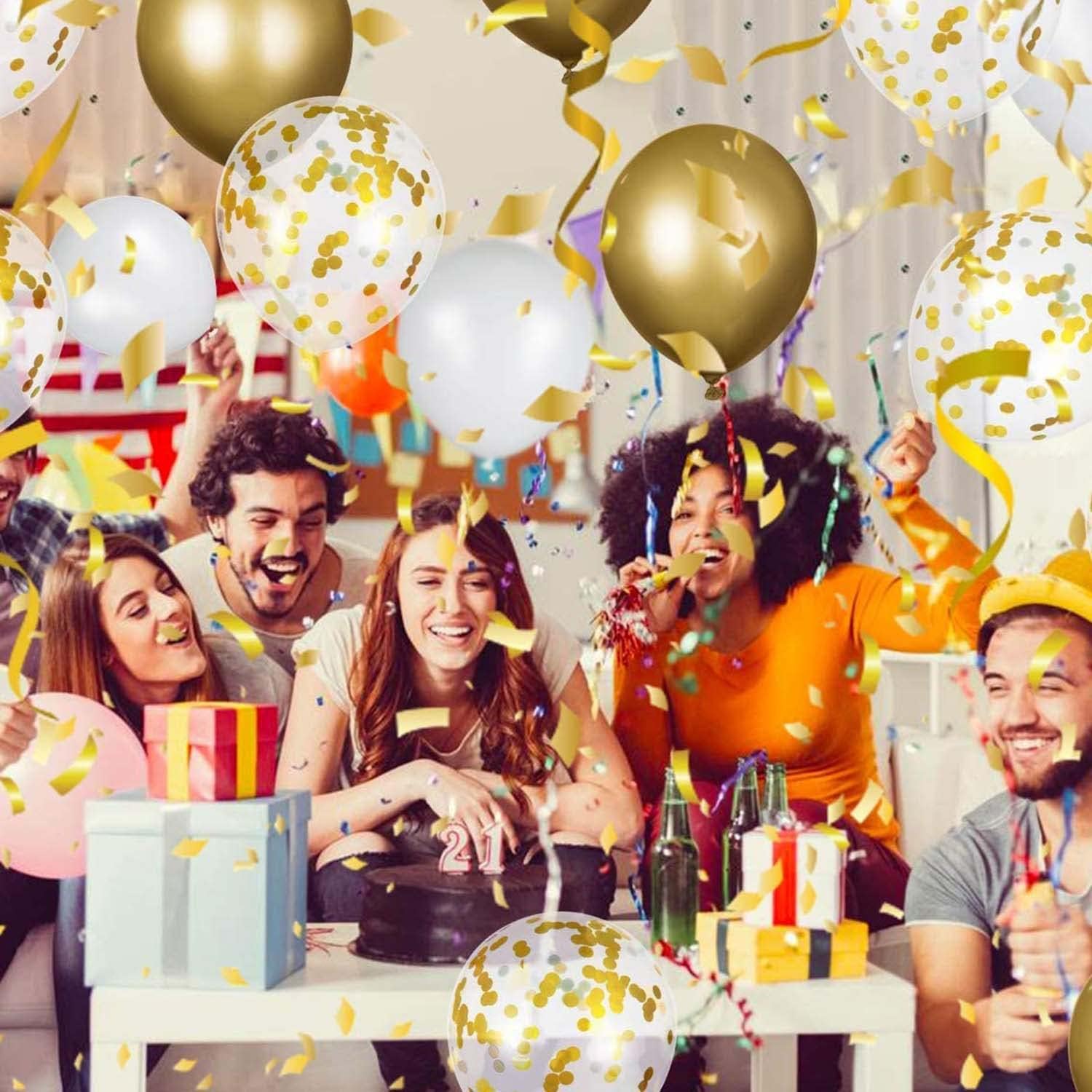 White & Gold Balloon Arch Kit | Perfect For Weddings, Birthdays & Party Décor - Omrel